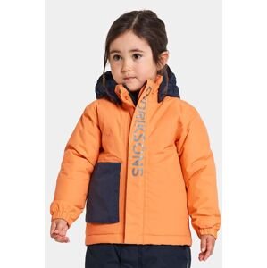 Dětská zimní bunda Didriksons RIO KIDS JKT oranžová barva