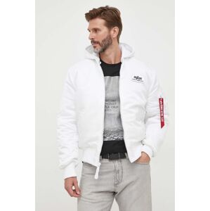 Bomber bunda Alpha Industries MA-1 ZH Back Print bílá barva, zimní