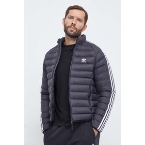 Bunda adidas Originals pánská, černá barva, zimní