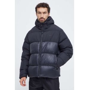 Péřová bunda adidas Originals Down Regen Hooded Puffer pánská, černá barva, zimní, IL2572