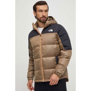 Péřová sportovní bunda The North Face Diablo hnědá barva