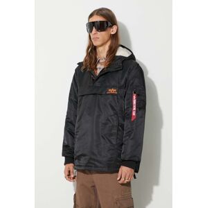 Bunda Alpha Industries HPO Anorak pánská, černá barva, přechodná, 178139.03