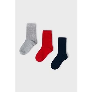 Dětské ponožky Mayoral 3-pack červená barva