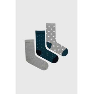 Ponožky Pepe Jeans 3-pack dámské, šedá barva
