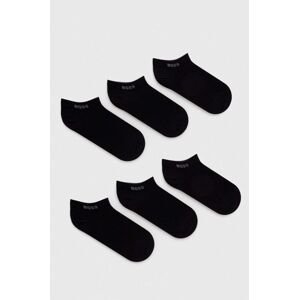 Ponožky BOSS 6-pack dámské, černá barva