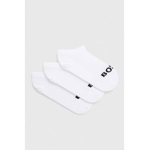 Ponožky BOSS 3-pack dámské, bílá barva