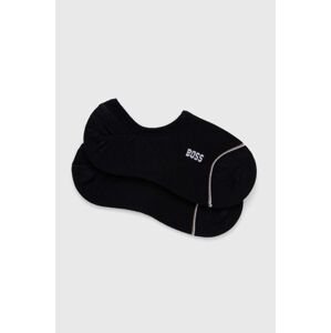 Ponožky BOSS 2-pack dámské, černá barva, 50502091
