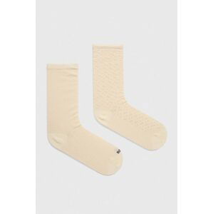 Ponožky BOSS 2-pack dámské, béžová barva