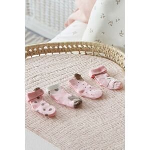 Kojenecké ponožky Mayoral Newborn Gift box 4-pack růžová barva