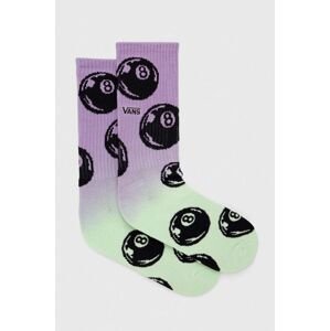 Ponožky Vans 2-pack pánské, fialová barva
