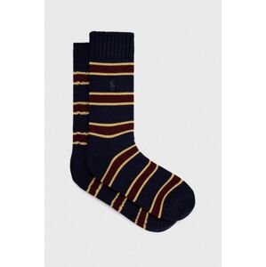 Ponožky s příměsí vlny Polo Ralph Lauren tmavomodrá barva