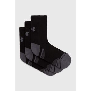 Ponožky Under Armour 3-pack pánské, černá barva