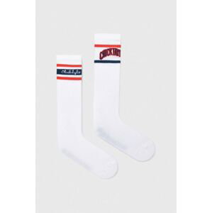Ponožky Converse 2-pack pánské, bílá barva