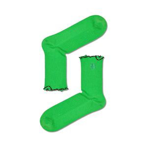 Ponožky Happy Socks Beads 1/2 Crew Sock zelená barva