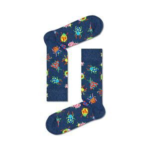 Ponožky Happy Socks Bugs Sock tmavomodrá barva