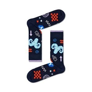 Ponožky Happy Socks Zodiac Aries tmavomodrá barva