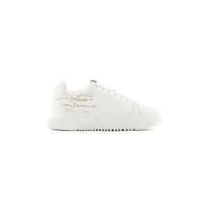 Kožené sneakers boty Emporio Armani bílá barva, X3X024 XN894 N195