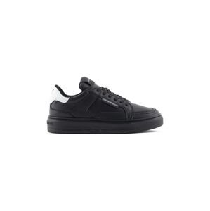 Kožené sneakers boty Emporio Armani černá barva, X3X188 XF724 A120