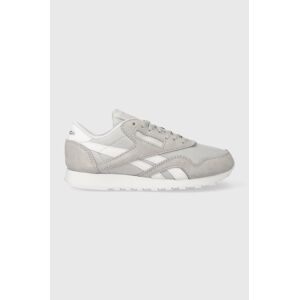 Sneakers boty Reebok Classic šedá barva