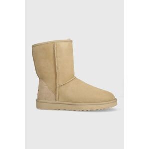 Semišové sněhule UGG Classic Short II béžová barva, 1016223