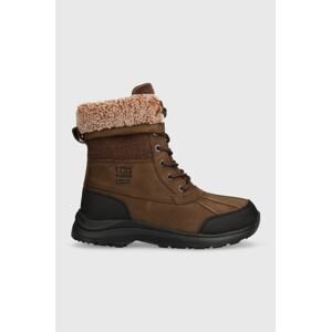 Semišové boty UGG Adirondack Boot III Tipped dámské, hnědá barva, na plochém podpatku, lehce zateplené, 1143845