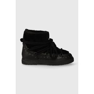 Vlněné boty do sněhu Inuikii Curly Rock černá barva, 75102-076