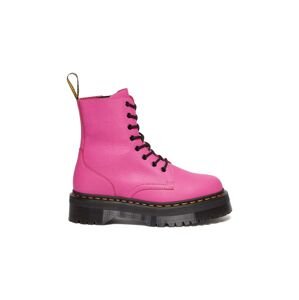 Kožené workery Dr. Martens Jadon dámské, růžová barva, na platformě, DM31295717