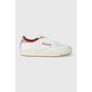 Kožené sneakers boty Reebok Club C 85 bílá barva