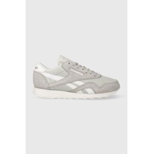 Sneakers boty Reebok Cl Nylon šedá barva