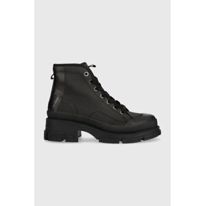 Nízké kozačky G-Star Raw AEFON II MID MCF dámské, černá barva, 2341054704.BLK