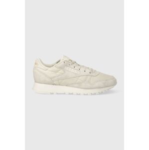 Sneakers boty Reebok Classic CLASSIC LEATHER béžová barva