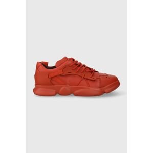 Kožené sneakers boty Camper Karst oranžová barva, K201439.012