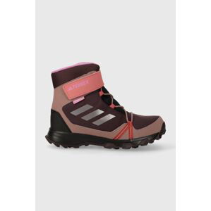 Dětské boty adidas TERREX TERREX SNOW CF R.RD fialová barva