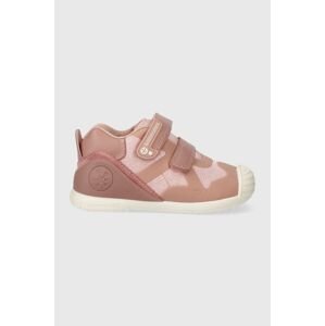 Dětské sneakers boty Biomecanics růžová barva