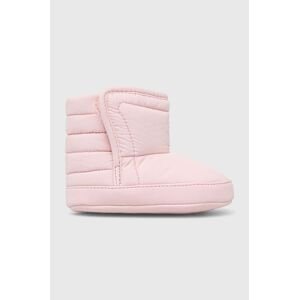 Dětské boty Polo Ralph Lauren růžová barva