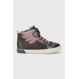 Dětské sneakers boty Geox B36D5A 022NF B KILWI šedá barva