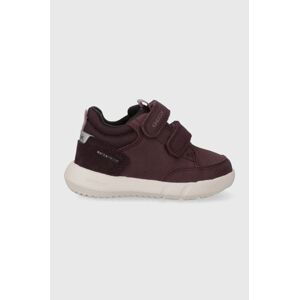 Dětské sneakers boty Geox B365GA 032FU B HYROO WPF vínová barva