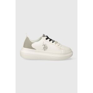 Dětské sneakers boty U.S. Polo Assn. bílá barva