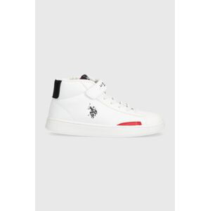 Dětské sneakers boty U.S. Polo Assn. bílá barva