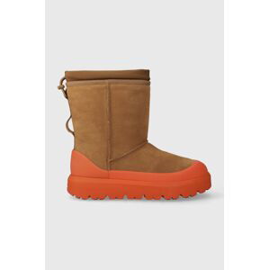 Sněhule UGG Classic Short Weather Hybrid hnědá barva, 1143992