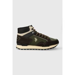 Sneakers boty U.S. Polo Assn. ARON zelená barva, ARON005M/CST1