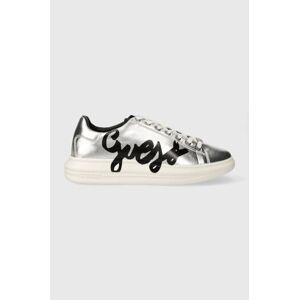 Sneakers boty Guess VIBO stříbrná barva, FM8VIB ELE12