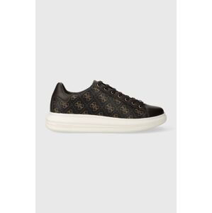 Sneakers boty Guess VIBO hnědá barva, FM8VIB FAM12