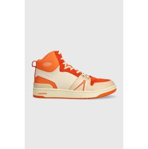 Kožené sneakers boty Lacoste L001 MID oranžová barva, 46SFA0027