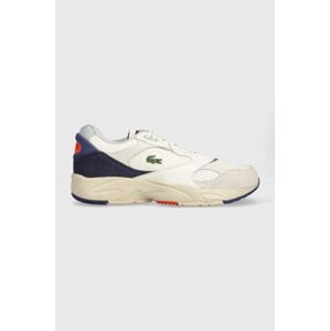 Kožené sneakers boty Lacoste STORM 96 VTG 223 3 SMA béžová barva, 46SMA0093