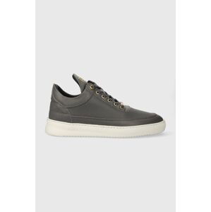 Kožené sneakers boty Filling Pieces Low Top Aten šedá barva, 10126591002