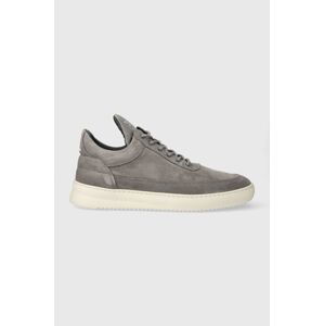 Semišové sneakers boty Filling Pieces Low Top Suede šedá barva, 10122791002