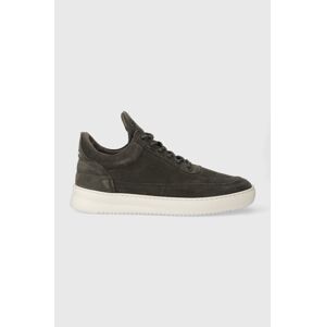 Semišové sneakers boty Filling Pieces Low Top Suede zelená barva, 10122791325