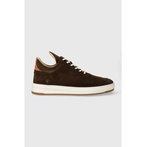 Semišové sneakers boty Filling Pieces Low Top Suede hnědá barva, 10123081933