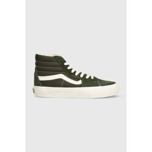 Kecky Vans SK8-Hi VR3 pánské, zelená barva, VN0005UN50K1